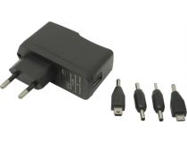 KS-is Vooxer KS-205 Зарядное устройство USB (Вх. AC110-240V, Вых. DC5V, 10.5W, USB, 4 адаптера)