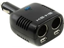 KS-is Wespez KS-185 Размножитель питания авто-прикуривателя (1-  2, 12V, 2xUSB)
