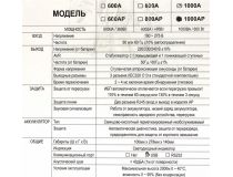 UPS 1000VA PowerCom Raptor  RPT-1000AP  +USB+защита телефонной линии/RJ45