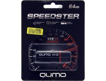 Qumo Speedster QM64GUD3-SP-black USB3.0 Flash Drive 64Gb (RTL)