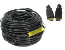 VCOM VHD6020D-40м Кабель HDMI to HDMI (19M -19M) 40м 2 фильтра ver1.4