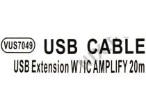 VCOM VUS7049-20м Кабель удлинительный активный USB 2.0-repeater A-- A 20м