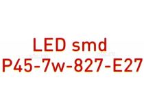 ЭРА (smd) P45-7w-827-E27 (E27, 600 люмен, 2700К, 7Вт, 170-265В)
