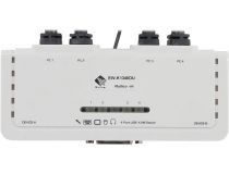 Multico EW-K1304DU 4-Port DVI USB KVM Switch (клавиатураUSB+мышьUSB+DVI +Audio, проводной ПДУ, кабели несъемные)