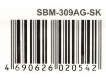 SmartBuy EZ Work Pro Wireless Optical Mouse SBM-309AG-SK (RTL) USB 3btn+Roll, беспроводная