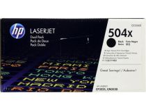 Картридж HP CE250XD (№504X) Dual Pack для HP LJ CP3525, CM3530 (повышенной ёмкости)
