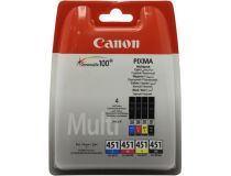 Чернильницы Canon CLI-451BK+CLI-451C+CLI-451M+CLI-451Y для PIXMA iP7240, MG5440/6340