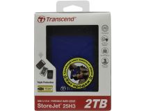 TRANSCEND StoreJet 25H3 TS2TSJ25H3B USB3.0 Portable 2.5 HDD 2Tb EXT (RTL)