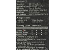 TRANSCEND StoreJet 25H3 TS2TSJ25H3B USB3.0 Portable 2.5 HDD 2Tb EXT (RTL)