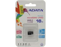 ADATA Premier AUSDH16GUICL10-R microSDHC Memory Card 16Gb UHS-I U1 Class10