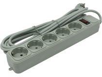 Сетевой фильтр ExeGate SP-5-5G Gray  5м ( 5 розеток )  EX221189RUS 