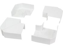 Упаковка: 4 шт Плоский угол для короба 110х50, Efapel 10093RBR 