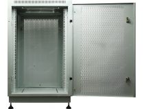 NT PRACTIC 2 MP18-66 G Шкаф 19 напольный 18U 600*600, дверь перфорированная, серый (3ч)