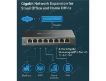 TP-LINK TL-SG108E 8-Port Gigabit Smart Switch (8UTP 1000Mbps)
