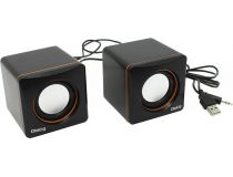 Колонки Dialog Colibri AC-04UP Black-Orange  (2x3W, питание от USB)