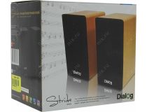 Колонки Dialog Stride AST-20UP Black (2x3W, дерево, питание от USB)