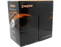 Кабель UTP 4 пары кат.5e бухта 305м многожильный Exegate 205293 