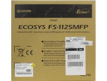 Kyocera Ecosys FS-1125MFP (A4, 64Mb, LCD, 25стр/мин, лазерное МФУ, факс, USB2.0, сетевой, ADF, двуст.печать)