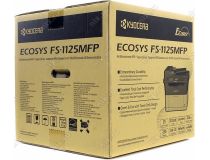 Kyocera Ecosys FS-1125MFP (A4, 64Mb, LCD, 25стр/мин, лазерное МФУ, факс, USB2.0, сетевой, ADF, двуст.печать)