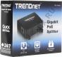 TRENDnet TPE-104GS Gigabit PoE Splitter (1UTP 1000 PoE-In,1UTP 1000 Data-Out,5V/7.5V/9V/12V out)