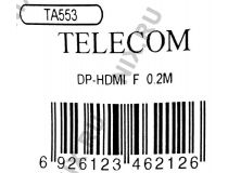 Telecom TA553 Кабель-переходник DisplayPort (M) - HDMI (F)