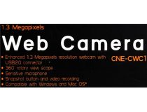 CANYON CNE-CWC1 Black  Web Camera (USB2.0, 1280x1024, микрофон)