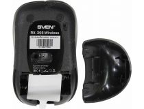 SVEN Wireless Optical Mouse RX-305 Wireless Black  (RTL) USB 4btn+Roll