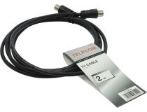 Telecom TTV9555-2м Кабель антенный ТВ 9.5 (M-M), 2м