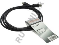 Telecom TTV9555-2м Кабель антенный ТВ 9.5 (M-M), 2м