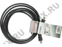 Telecom TTV9555-3м Кабель антенный ТВ 9.5 (M-M), 3м