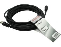 Telecom TTV9555-5м Кабель антенный ТВ 9.5 (M-M), 5м
