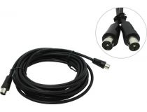 Telecom TTV9555-5м Кабель антенный ТВ 9.5 (M-M), 5м