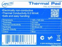Arctic Thermal Pad ACTPD00004A  Термоинтерфейс (145x145x0.5мм, 6 Вт/мК)