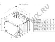 NT WALLBOX IP55 PLUS 12-66 B Шкаф 19 настенный, пылевлагозащищенный, чёрный, 12U 600*660, дверь стекло-металл.