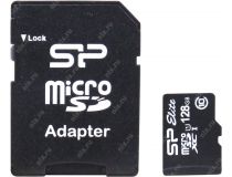 Silicon Power SP128GBSTXBU1V10SP microSDXC Memory Card 128Gb UHS-I U1 + microSD-- SD Adapter