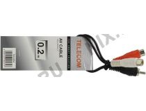 Telecom TAV4954-0.2M Кабель 1RCA-M -- 2RCA-F 0.2м