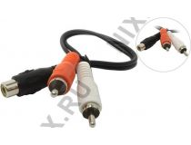 Telecom TAV4355-0.2M Кабель 1RCA-F -- 2RCA-M 0.2м