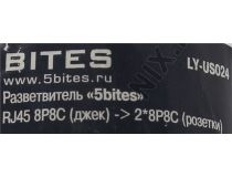 5bites LY-US024 Модуль RJ-45M – 2xRJ-45F, кат. 5e