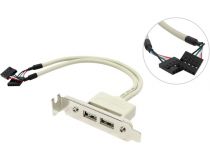 Espada EBRT-2USB2LOW Планка портов в корпус 2 Port USB 2.0, Low Profile