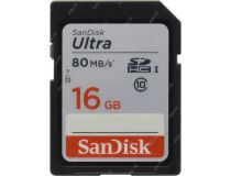 SanDisk Ultra SDSDUNC-016G-GN6IN SDHC Memory Card 16Gb UHS-I U1 Class10