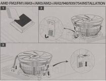 Deepcool DP-MCAL-GA GAMMA ARCHER (3пин, AM4/775/1155, 26.1дБ,1600об/мин, Al)