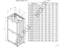 NT BUSINESS 2 MP42-88 B Шкаф 19 напольный 42U 800*800, дверь перфорированная, чёрный (4ч)