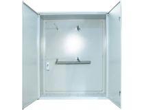 NT Шкаф технический навесной1200х1000х400 IP 31,с монтажной панелью и крейтовыми направляющими, двухдверный