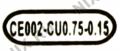 VCOM CE002-CU0.75-0.15м Кабель UPS - устройство 220V (Розетка Euro-- IEC-320-C14) 0.15м