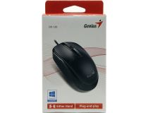 Genius Optical Mouse DX-120 Black (RTL) USB 3btn+Roll (31010105100/3100010400/31010010400)