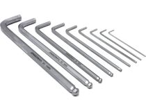 Jonnesway H06SA109S Набор ключей шестигранных с шаром (9 предметов, 1.5-10мм, экстра-длинные)