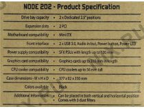 DeskTop Fractal Design FD-CA-NODE-202-BK Node 202 Black MiniITX без БП