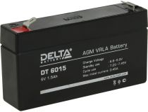 Аккумулятор Delta DT 6015 (6V, 1.5Ah) для слаботочных систем