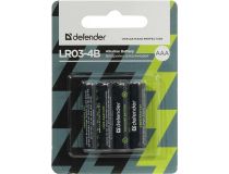 Defender LR03-4B Size AAA, щелочной (alkaline)  уп. 4 шт  56002 