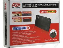 AgeStar 3UB2A14-Blue (Внешний бокс для 2.5  SATA HDD, USB3.0)